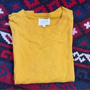 Sezane Martha T-Shirt in Curry, Size Small